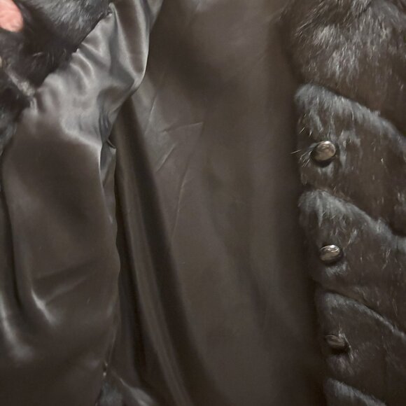 Real Dyed Rabbit Jacket.  Size Small - Picture 3 of 3